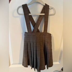 Lil legs brown plaid jumper